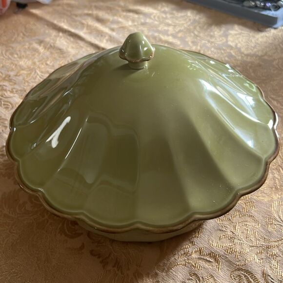 Casafina Casa Stone Covered Casserole Dish - Autumn Waves Portuguese Stoneware. - Picture 4 of 9